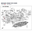 BRACKET, FRONT TOP COVER product image