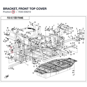 BRACKET, FRONT TOP COVER product image