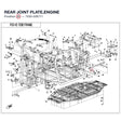REAR JOINT PLATE,ENGINE product image