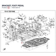 BRACKET, FOOT PEDAL product image