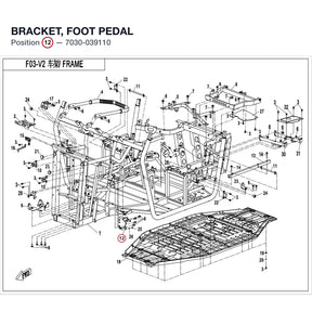 BRACKET, FOOT PEDAL product image