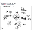 CABLE, FRONT TOP COVER product image