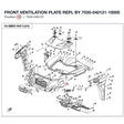 FRONT VENTILATION PLATE REPL BY 7030-040121-10000 product image