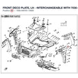 FRONT DECO PLATE, LH - INTERCHANGEABLE WITH  7030-040161 product image