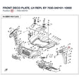 FRONT DECO PLATE, LH REPL BY 7030-040161-10000 product image