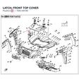 LATCH, FRONT TOP COVER product image