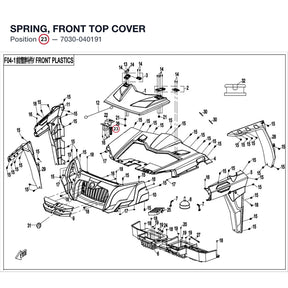 SPRING, FRONT TOP COVER product image
