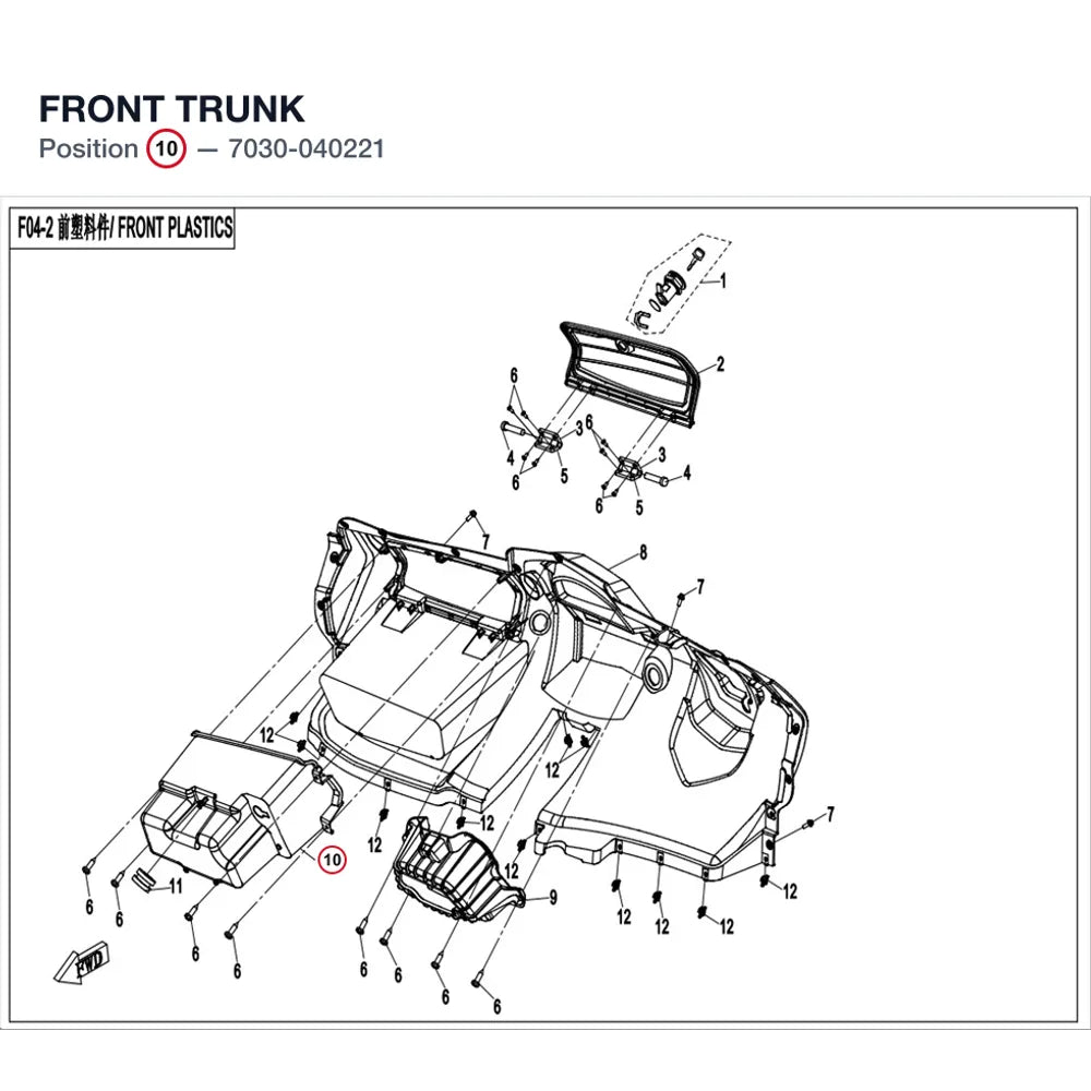 FRONT TRUNK product image