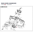 REAR COVER, DASHBOARD product image