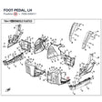 FOOT PEDAL, LH product image