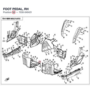 FOOT PEDAL, RH product image