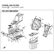 COVER, AIR FILTER product image