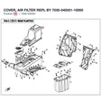 COVER, AIR FILTER REPL BY 7030-040551-10000 product image