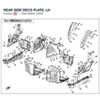 REAR SIDE DECO PLATE, LH product image