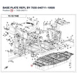 BASE PLATE REPL BY 7030-040711-10000 product image