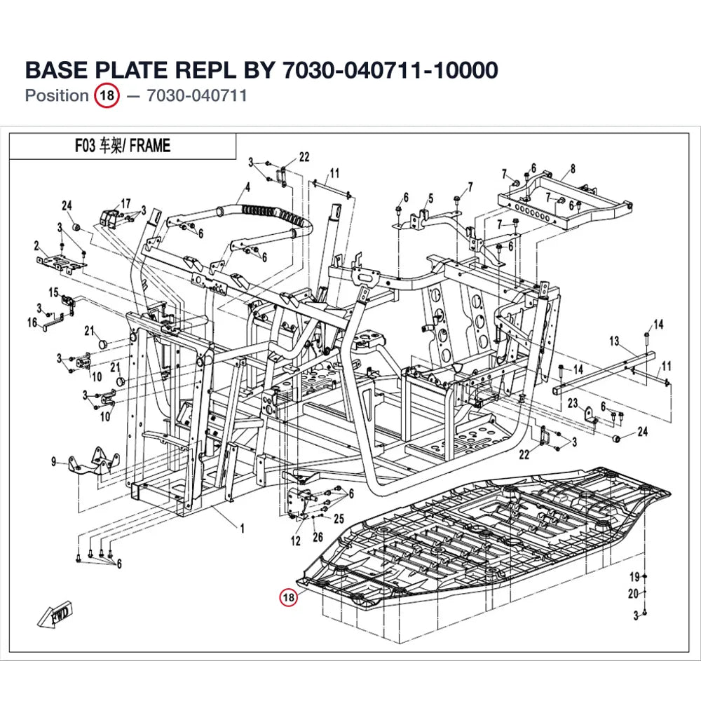 BASE PLATE REPL BY 7030-040711-10000 product image