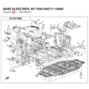 BASE PLATE REPL BY 7030-040711-10000 product image