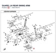 GUARD, LH REAR SWING ARM product image