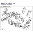 MIDDLE RH FENDER (EX) product image