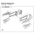 REAR RH FENDER (EX) product image
