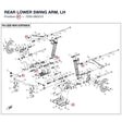 REAR LOWER SWING ARM, LH product image