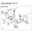 REAR LOWER SWING ARM, RH product image