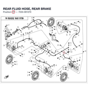 REAR FLUID HOSE, REAR BRAKE product image