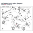 LH CALIPER, FRONT BRAKE product image
