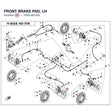 FRONT BRAKE PAD, LH product image