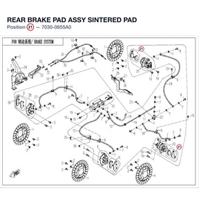 REAR BRAKE PAD ASSY product image