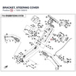 BRACKET, STEERING COVER product image