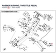 RUBBER BUSHING, THROTTLE PEDAL product image
