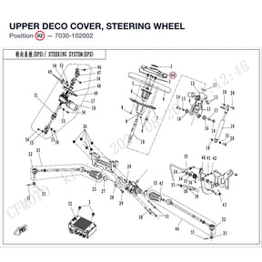 UPPER DECO COVER, STEERING WHEEL product image