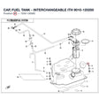 CAP, FUEL TANK - INTERCHANGEABLE ITH 9010-120200 product image