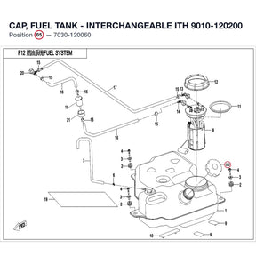 CAP, FUEL TANK - INTERCHANGEABLE ITH 9010-120200 product image