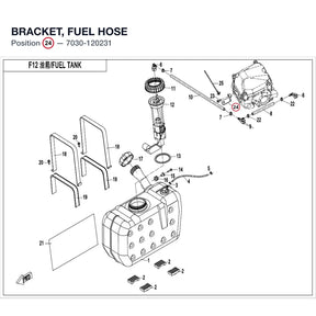 BRACKET, FUEL HOSE product image