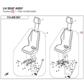 LH SEAT ASSY product image