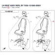 LH SEAT ASSY REPL BY 7030-131000-00001 product image