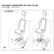 PIN SHAFT, HINGE REPL BY 703A-131160 product image