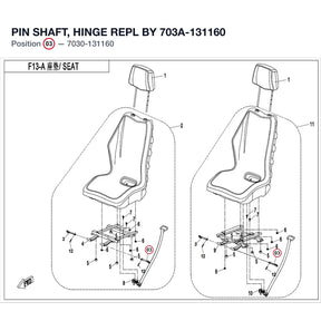 PIN SHAFT, HINGE REPL BY 703A-131160 product image