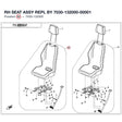 RH SEAT ASSY REPL BY 7030-132000-00001 product image