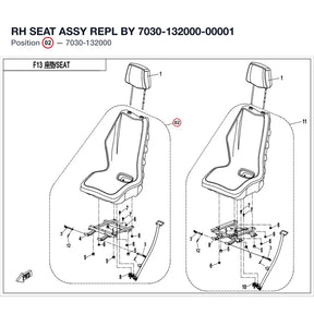 RH SEAT ASSY REPL BY 7030-132000-00001 product image