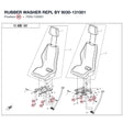 RUBBER WASHER REPL BY 9030-131001 product image