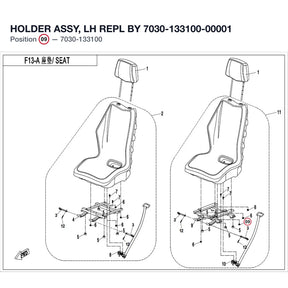 HOLDER ASSY, LH REPL BY 7030-133100-00001 product image