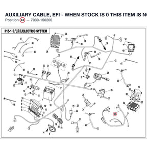 AUXILIARY CABLE, EFI - WHEN STOCK IS 0 THIS ITEM IS NO LONGER AVAILABLE product image