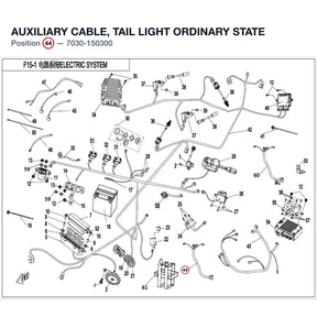 AUXILIARY CABLE, TAIL LIGHT product image