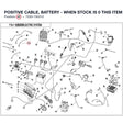 POSITIVE CABLE, BATTERY - WHEN STOCK IS 0 THIS ITEM IS NO LONGER AVAILABLE product image
