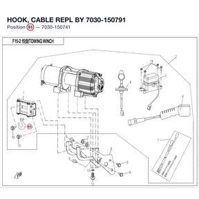HOOK, CABLE REPL BY 7030-150791 product image