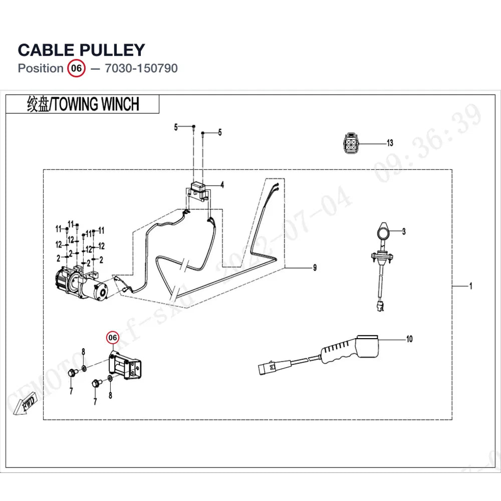 CABLE PULLEY product image