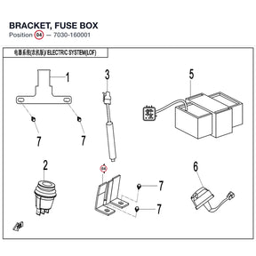 BRACKET, FUSE BOX product image